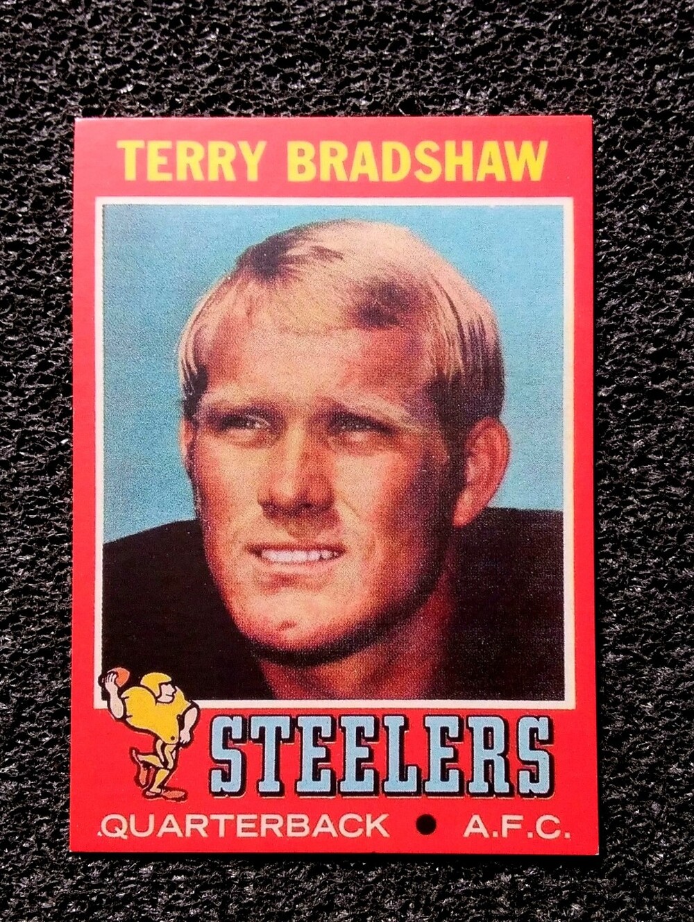 Terry Bradshaw Steelers HOF Football Rookie Card Gem Mint Condition